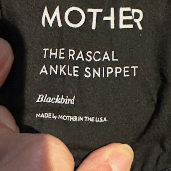 MOTHER DENIM THE RASCAL ANKLE SNIPPET IN BLACKBIRD SIZE 27 - Picture 8 of 10